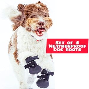 Dog boots, set of 4, weatherproof, size small NWOT